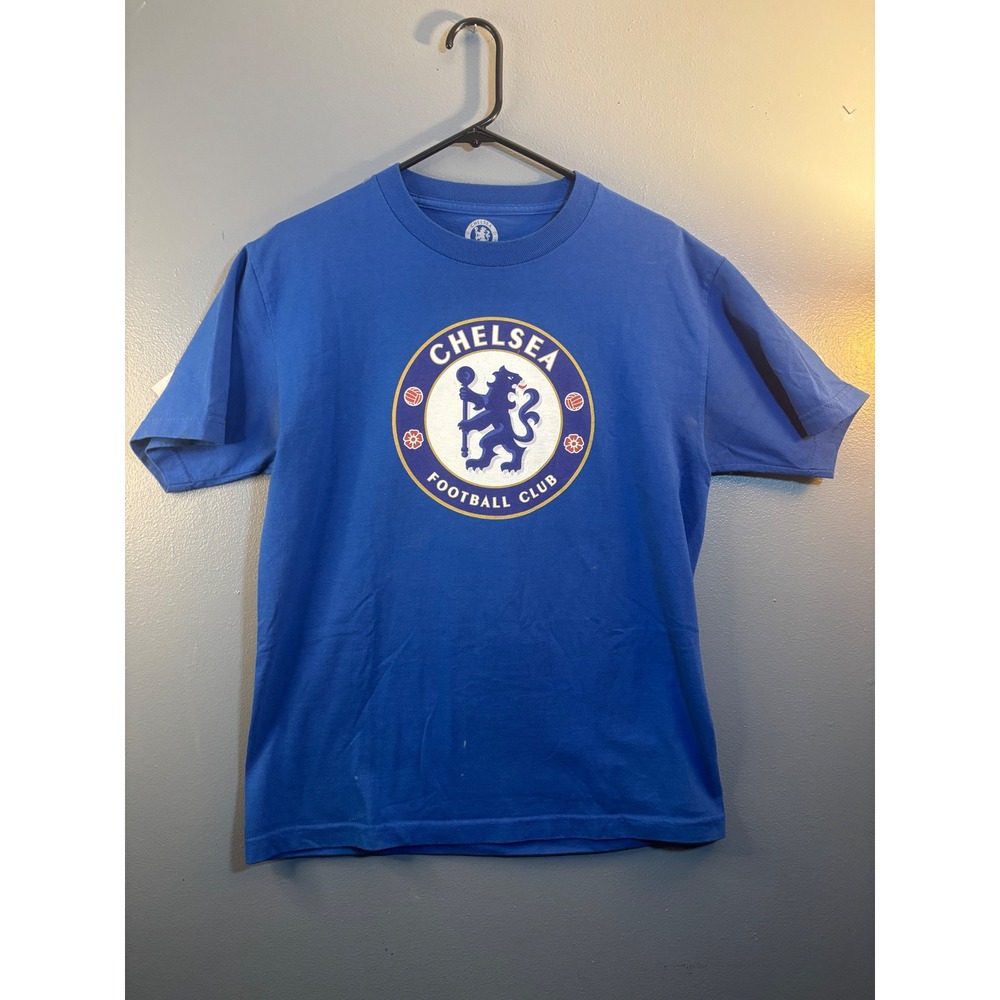 Chelsea FC Fernando Torres 9 Royal Blue Graphic T-Shirt Mens Small Soccer Tee